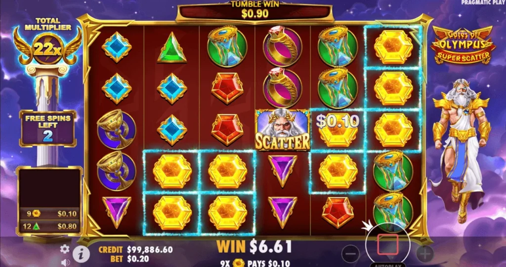 🏛️ Play Gates of Olympus Super Scatter casino slot online