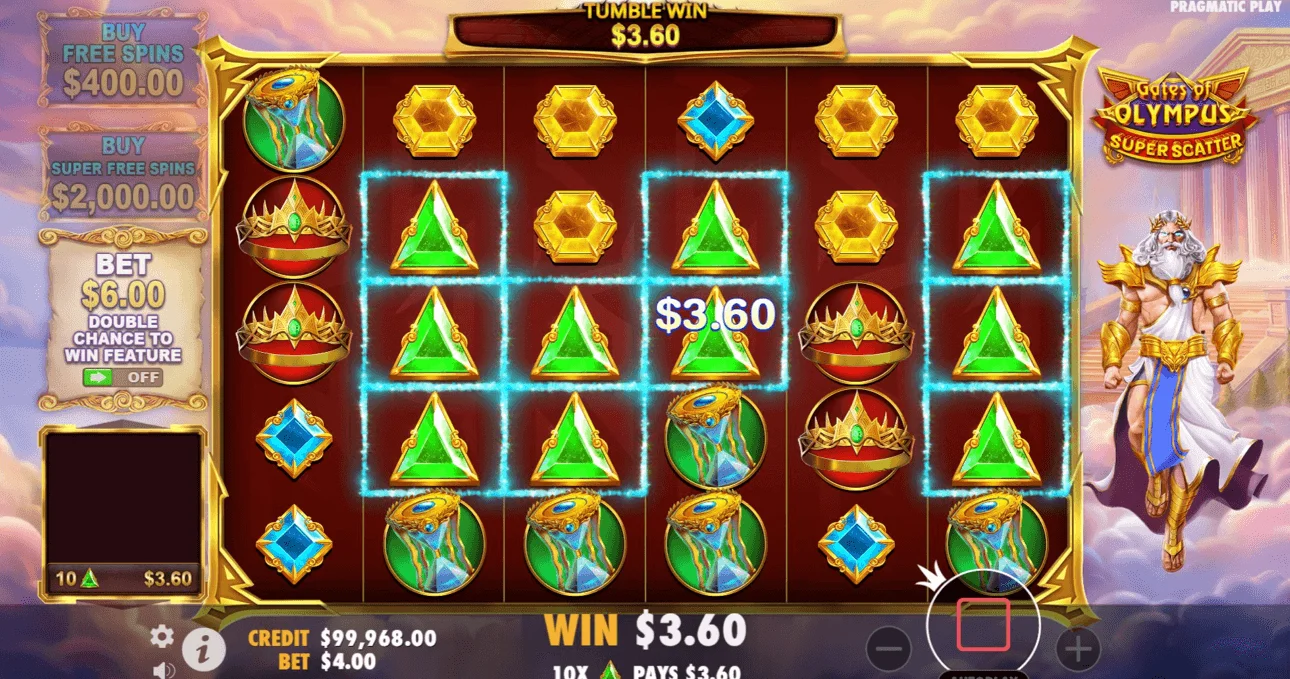 🏛️ Play Gates of Olympus Super Scatter casino slot online